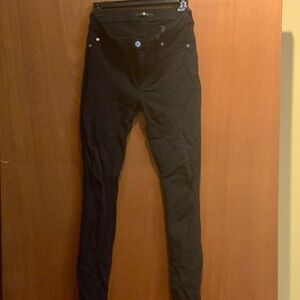 7 For All Mankind Black Skinny Pants